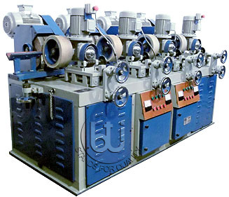 Four Head Round  Steel Pipe polishing and Buffing machine BTI-RP-4H